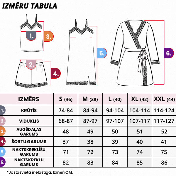 FLIRTYNIGHT™ - PIDŽAMAS KOMPLEKTS