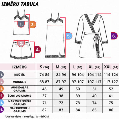 FLIRTYNIGHT™ - PIDŽAMAS KOMPLEKTS