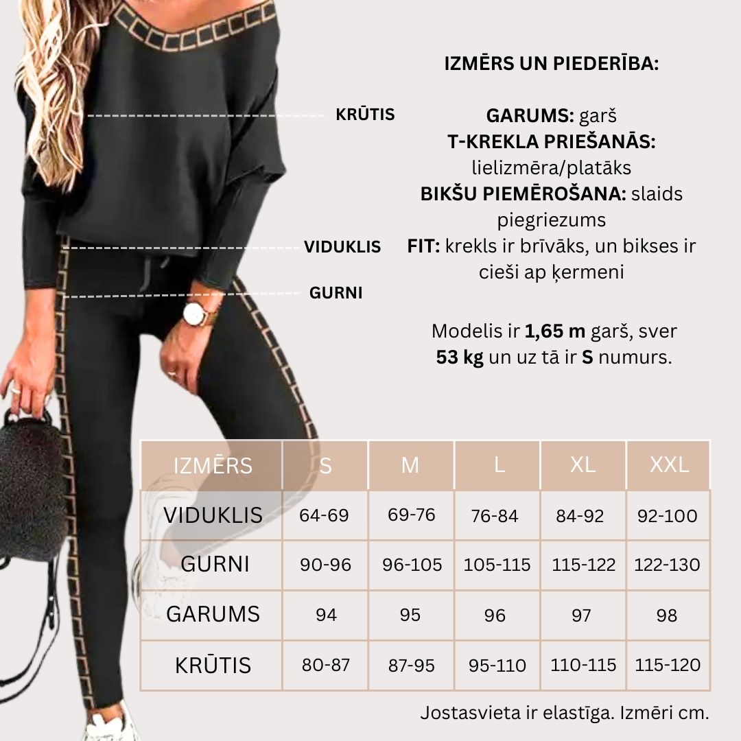 LUNACHIC - MODES KOMPLEKTS T-KREKLS UN BIKSES